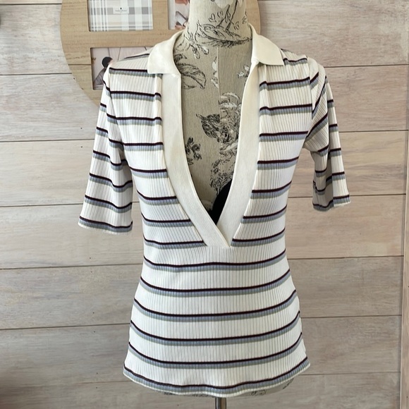 Free People Tops - 𝅺*🆕 Free People Stripped Top XS